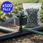 Pacote com 500 tubos de irrigação por gotejamento de 4 litros para irrigação agrícola e jardinagem | Tubos de irrigação por gote Pacote com 500 tubos de irrigação por gotejamento de 4 litros para irrigação agrícola e jardinagem | Tubos de irrigação por gote