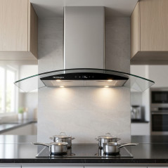 Campana decorativa in vetro Orbegozo. Motore da 230 W. Classe energetica A.