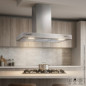 Orbegozo Dunstabzugshaube aus Edelstahl | 190 W | LED-Beleuchtung | Rauchabsaugung | 90 x 50 x 58–116 cm Orbegozo Dunstabzugshaube aus Edelstahl | 190 W | LED-Beleuchtung | Rauchabsaugung | 90 x 50 x 58–116 cm