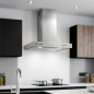 Cappa aspirante Orbegozo in acciaio inox | 190W | Illuminazione a LED | Aspirazione fumi | 70 x 50 x 58-116 cm Cappa aspirante Orbegozo in acciaio inox | 190W | Illuminazione a LED | Aspirazione fumi | 70 x 50 x 58-116 cm