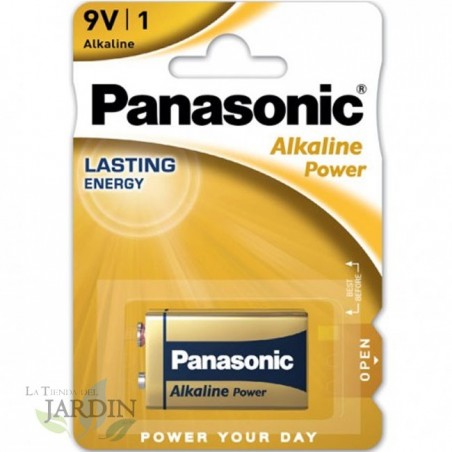 Pila 9V Alcalina Panasonic larga duración