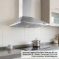 Coifa Exaustor Orbegozo em Aço Inoxidável | 70W | Iluminação LED | Extração de Fumaça | 60cm de Largura