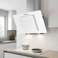  Orbegozo 300W WHITE glass decorative hood.  Energy class A. Dimensions: 89.5 x 40.5 x 47 cm.