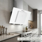 Coifa de vidro branco Orbegozo | 300 W | Iluminação LED | Extração de fumaça | 89,5 x 40,5 x 47 cm Coifa de vidro branco Orbegozo | 300 W | Iluminação LED | Extração de fumaça | 89,5 x 40,5 x 47 cm