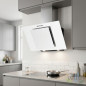 Orbegozo Dunstabzugshaube aus weißem Glas | 300 W | LED-Beleuchtung | Rauchabsaugung | 69,5 x 40,5 x 47 cm Orbegozo Dunstabzugshaube aus weißem Glas | 300 W | LED-Beleuchtung | Rauchabsaugung | 69,5 x 40,5 x 47 cm