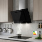 Orbegozo Black Glass Cooker Hood | 300W | LED Lighting | Smoke Extraction | 69.5 x 40.5 x 47 cm