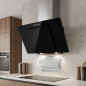 Hotte aspirante Orbegozo en verre noir | 300 W | Éclairage LED | Extraction des fumées | 69,5 x 40,5 x 47 cm
