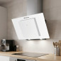Sino de vidro branco Orbegozo | 210 W | Iluminação LED | Extração de fumaça | 89,5 x 40,5 x 47 cm Sino de vidro branco Orbegozo | 210 W | Iluminação LED | Extração de fumaça | 89,5 x 40,5 x 47 cm