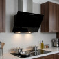 Campana in vetro nero Orbegozo | 210W | Illuminazione a LED | Aspirazione fumo | 69,5 x 40,5 x 47 cm Campana in vetro nero Orbegozo | 210W | Illuminazione a LED | Aspirazione fumo | 69,5 x 40,5 x 47 cm
