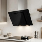 Sino de vidro preto Orbegozo | 210 W | Iluminação LED | Extração de fumaça | 59,5 x 40,5 x 47 cm Sino de vidro preto Orbegozo | 210 W | Iluminação LED | Extração de fumaça | 59,5 x 40,5 x 47 cm