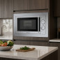 Micro-ondas de embutir Orbegozo 20L 1000W com Grill | Micro-ondas de embutir em aço inoxidável | Micro-ondas de convecção com 9
