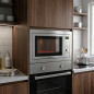 Microondas Encastrable con Grill 23L 1000W Orbegozo | Microondas Integrable Inoxidable | Microondas Convección 9 Potencias
