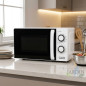 Micro-ondes Orbegozo 20 L 900 W avec grill | Micro-ondes rotatif de comptoir | Micro-ondes à convection avec 9 niveaux de puissa