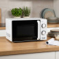 Micro-ondes Orbegozo 20 L 900 W avec grill | Micro-ondes rotatif de comptoir | Micro-ondes à convection avec 9 niveaux de puissa