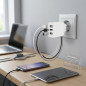 Adaptateur USB portable Orbegozo | Chargeur compact pour 3 appareils mobiles | Charge rapide et sécurisée | Design léger Adaptateur USB portable Orbegozo | Chargeur compact pour 3 appareils mobiles | Charge rapide et sécurisée | Design léger