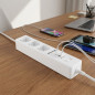 Multipresa Orbegozo | 3 prese con messa a terra e 3 porte USB | Protezione e ricarica multipla | Alimentazione sicura