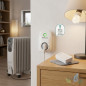 Spina controllata con telecomando senza batterie Orbegozo.  Potenza massima 3.680 W.