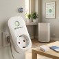 Spina controllata con telecomando senza batterie Orbegozo.  Potenza massima 3.680 W.