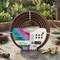Tuyau d'irrigation professionnel 50 m, 15 mm (5/8 po) | PVC triple couche | Haute pression | Résistant à l'ozone et aux algues Tuyau d'irrigation professionnel 50 m, 15 mm (5/8 po) | PVC triple couche | Haute pression | Résistant à l'ozone et aux algues
