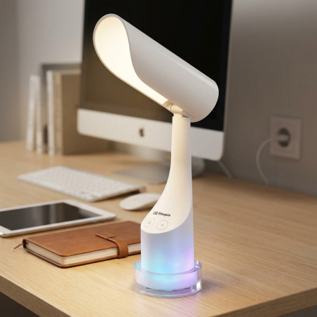 Orbegozo LED-Lampe. Leistung: 7 W (Nachtlicht 3 W). Akku: 2000 mAh