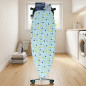 Capa para tábua de passar roupa 135 x 46 cm | 100% algodão | Pelúcia de 7 mm | Capa resistente ao calor para tábua de passar rou