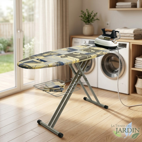Orbegozo ironing table. Steel grid. Adjustable height up to 93 cm. Measures 117x40cm.