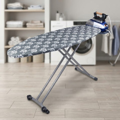 Tábua de passar roupa 140x46 cm | Mesa de passar roupa com altura ajustável até 93 cm | Passar roupa prático e confortável | Des