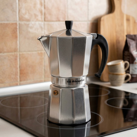  Orbegozo Italian aluminum coffee maker.  Capacity 9 cups.