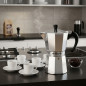 Cafeteira de alumínio | Cafeteira italiana de 6 xícaras para indução | Máquina de expresso | Adequada para todos os tipos de fog Cafeteira de alumínio | Cafeteira italiana de 6 xícaras para indução | Máquina de expresso | Adequada para todos os tipos de fog