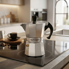 Cafetière italienne Orbegozo en aluminium. Capacité 2 tasses