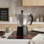 Cafetière italienne Orbegozo en aluminium. Capacité 9 tasses Cafetière italienne Orbegozo en aluminium. Capacité 9 tasses