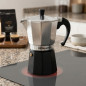 Cafetera Aluminio Aluminio | Cafetera Italiana 6 Tazas Inducción | Cafetera Espresso | Cafetera Apta para todo tipo de cocinas