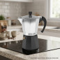 Cafetera Aluminio Aluminio | Cafetera Italiana 6 Tazas Inducción | Cafetera Espresso | Cafetera Apta para todo tipo de cocinas