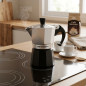 Kaffeemaschine aus Aluminium | Italienische Kaffeemaschine für 2 Tassen, geeignet für Induktion | Espressomaschine | Für alle He Kaffeemaschine aus Aluminium | Italienische Kaffeemaschine für 2 Tassen, geeignet für Induktion | Espressomaschine | Für alle He