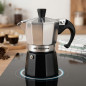Kaffeemaschine aus Aluminium | Italienische Kaffeemaschine für 2 Tassen, geeignet für Induktion | Espressomaschine | Für alle He Kaffeemaschine aus Aluminium | Italienische Kaffeemaschine für 2 Tassen, geeignet für Induktion | Espressomaschine | Für alle He