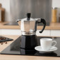 Cafeteira de alumínio | Cafeteira italiana de 1 xícara para indução | Cafeteira expresso | Adequada para todos os tipos de fogão Cafeteira de alumínio | Cafeteira italiana de 1 xícara para indução | Cafeteira expresso | Adequada para todos os tipos de fogão