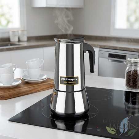 Cafetera Aluminio Aluminio | Cafetera Italiana 12 Tazas Inducción | Cafetera Espresso | Cafetera Apta para todo tipo de cocinas