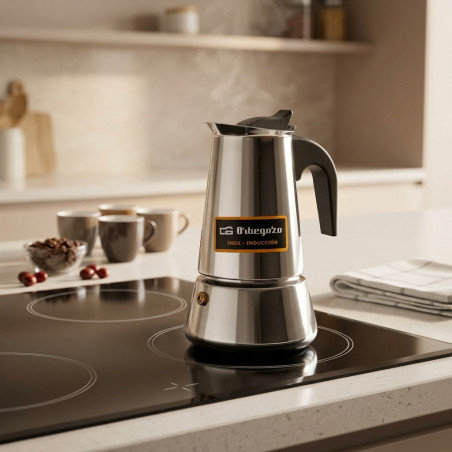 Cafeteira de alumínio | Cafeteira italiana de 4 xícaras para indução | Máquina de expresso | Adequada para todos os tipos de fog