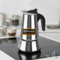 Aluminum Coffee Maker | 4-Cup Italian Coffee Maker for Induction | Espresso Maker | Suitable for all types of stovetops