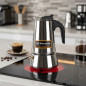 Aluminum Coffee Maker | 4-Cup Italian Coffee Maker for Induction | Espresso Maker | Suitable for all types of stovetops