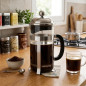 Orbegozo French Press Glass Coffee Maker | 1000 ml Coffee Maker | Makes Tea, Coffee, Milk, Hot Chocolate, and Infusions