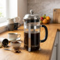 Orbegozo French Press Glass Coffee Maker | 1000 ml Coffee Maker | Makes Tea, Coffee, Milk, Hot Chocolate, and Infusions