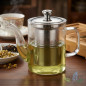 Teiera in vetro borosilicato | Capacità 400 ml | Teiera in vetro resistente al calore | Ideale per tè e infusi Teiera in vetro borosilicato | Capacità 400 ml | Teiera in vetro resistente al calore | Ideale per tè e infusi