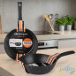 Sarten Aluminio 32cm | Sarten Apta para Todo Tipo de Cocinas | Revestimiento Antiadherente | Sarten Honda