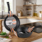 Forged aluminum frying pan 32 CM Orbegozo. Non-stick stone coating. Forged aluminum frying pan 32 CM Orbegozo. Non-stick stone coating.