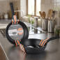 Forged aluminum pan 28 CM Orbegozo.  Non-stick stone coating.