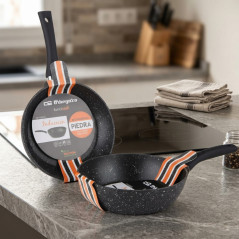 Sartén aluminio forjado 24 cm, piedra antiadherente, sartén cocina, sartén antiadherente, sartén forjada