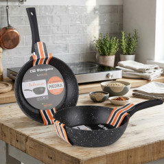Sartén aluminio forjado 18 cm, piedra antiadherente, sartén cocina, sartén antiadherente, sartén forjada