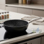 Sarten Aluminio 32cm | Sarten Apta para Todo Tipo de Cocinas | Revestimiento Antiadherente | Sarten Honda