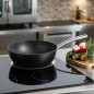 Sarten Aluminio 32cm | Sarten Apta para Todo Tipo de Cocinas | Revestimiento Antiadherente | Sarten Honda